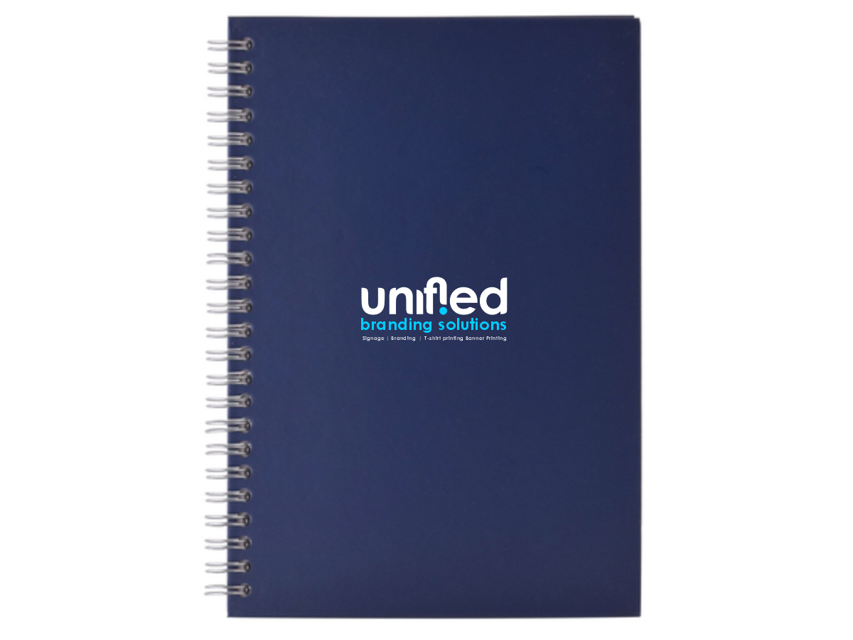 Personalized Spiral A5 Notebook - Unified Branding Solutions