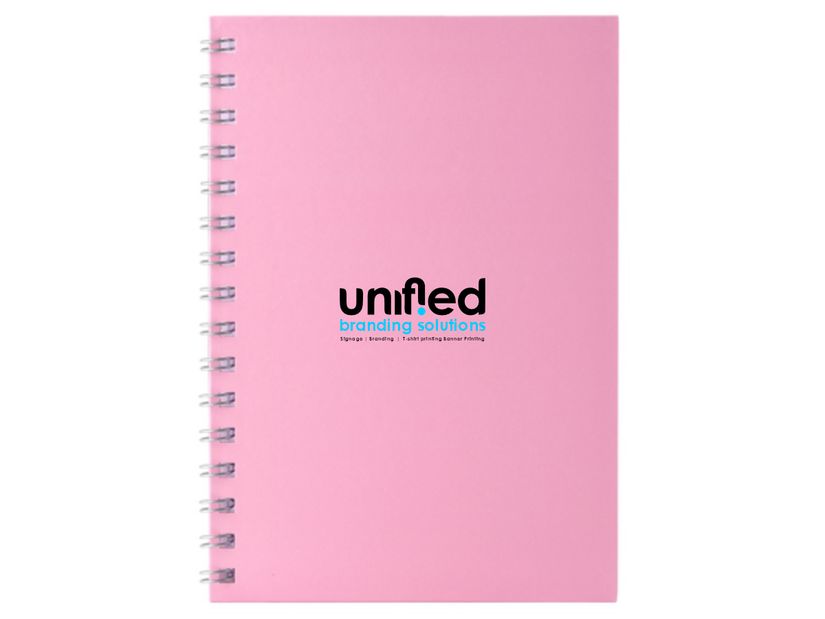 Personalized Spiral A5 Notebook - Unified Branding Solutions