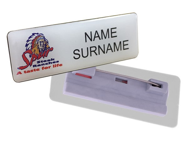 Name Badge with Pin Clip - STD Size (60mm x 20mm)