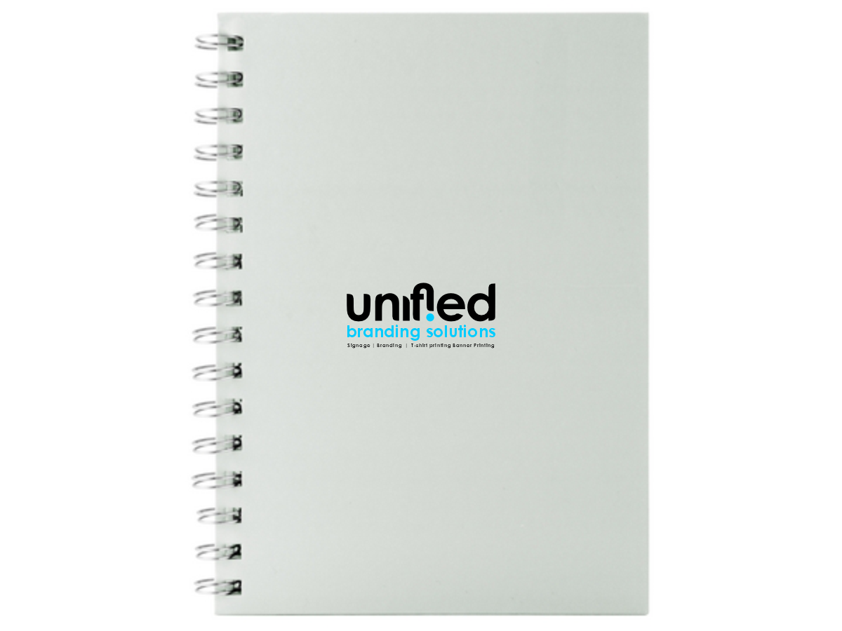 Personalized Spiral A5 Notebook - Unified Branding Solutions