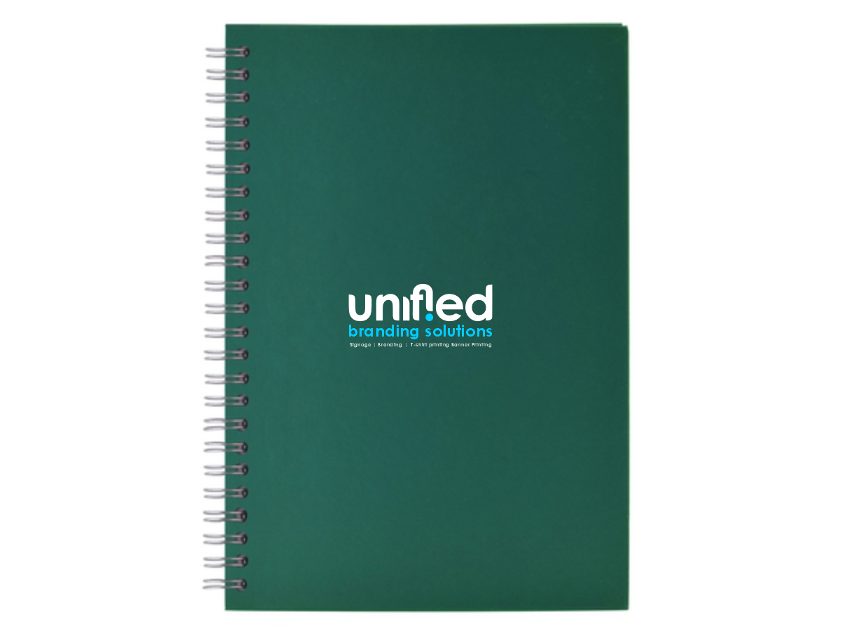 Personalized Spiral A5 Notebook - Unified Branding Solutions
