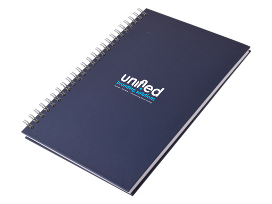 Personalized Spiral A5 Notebook - Unified Branding Solutions
