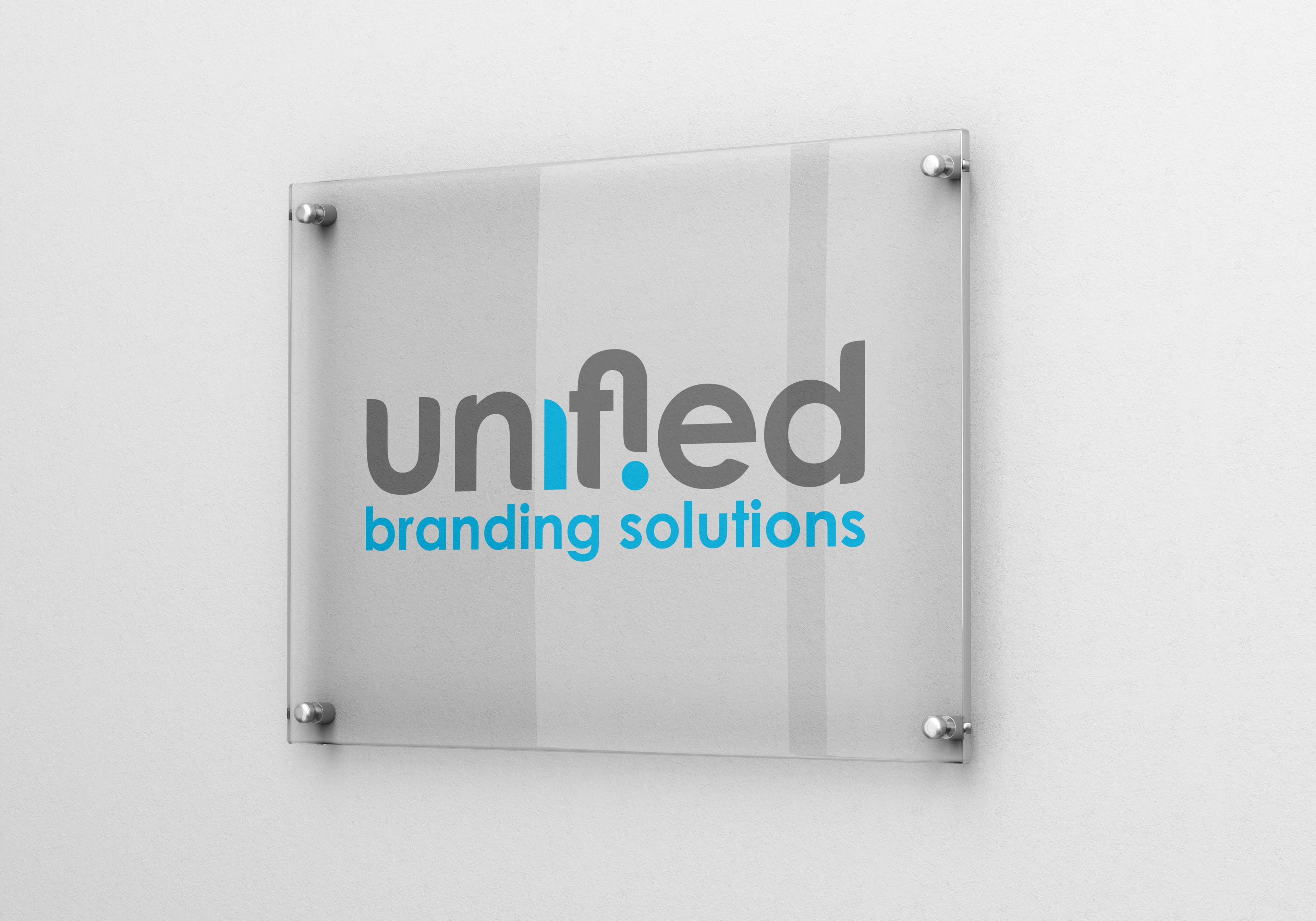 Unified branding glass signage